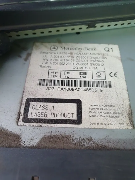 Mercedes-Benz OEM A2049007202 Autoradio - Gebruikt image 3