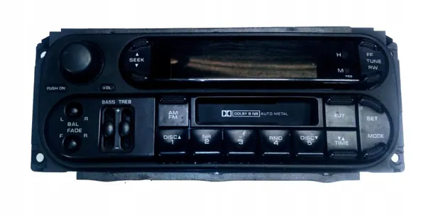 Radio Chrysler OEM P05064335AJ usado - Jeep Dodge image 2