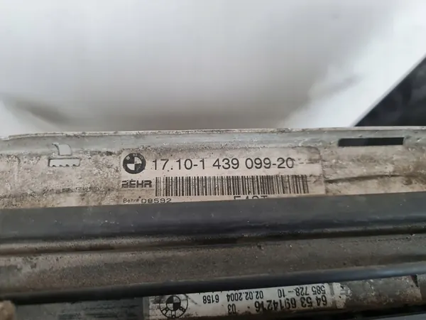 Radiador de refrigeración de agua BMW X5 E53 OEM 1439099 image 10