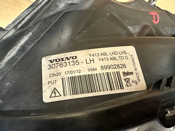 VOLVO XC60 I 2008-2013 Xenon Ajovalosetti OEM image 5