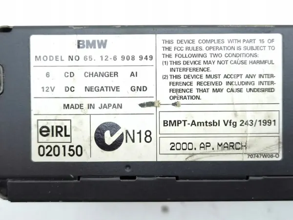 BMW OE 6908949 CD-vaihtaja - Käytetty Kunnossa image 7