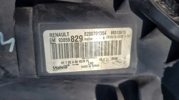 FARO ESQUERDO RENAULT TRAFIC II 8200701354 image 10