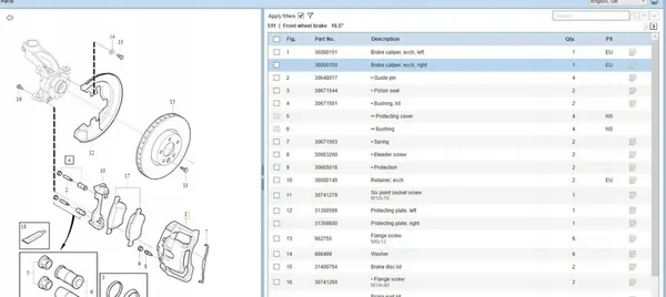 Volvo OE 36000150 Bremssattel image 7