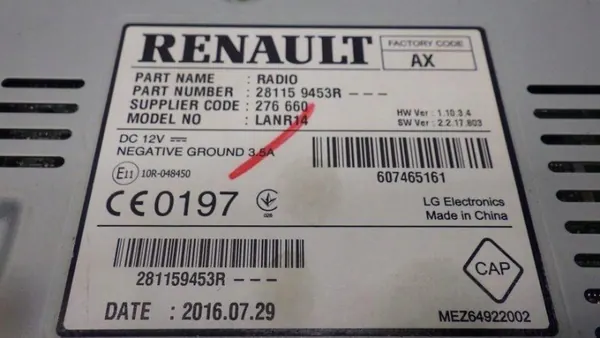 Renault Megane IV Navigatieradio OEM 281159453R image 7