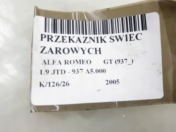 Glühkerzenrelais Alfa Romeo OEM 51299012D Gebraucht image 6