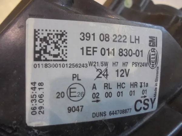 Vasen ajovalot Opel Corsa E 39108222 image 8