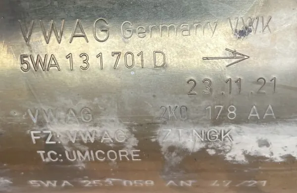 Catalizador OEM 5WA131723C 5WA131701D VW SKODA AUDI image 5