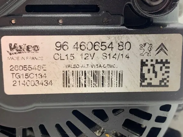 ALTERNATOR CITROEN C4 GRAND PICASSO I 9646065480 image 4