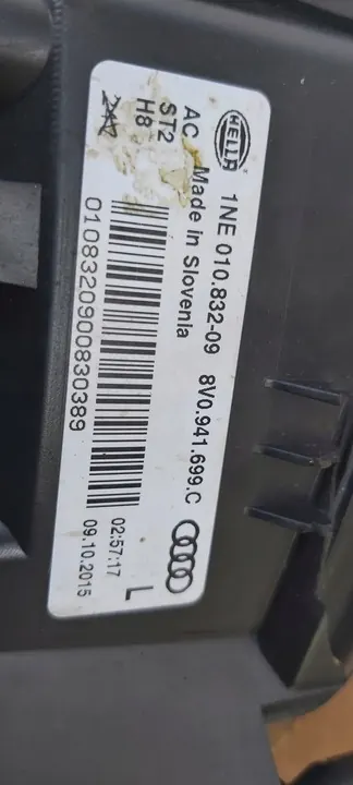 AUDI A3 8V Farol de Neblina Esquerdo 8V0941699C image 5