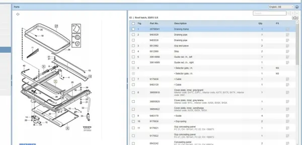 Schiebedach Volvo V70 2006 OEM 30799041 - Gebraucht image 5