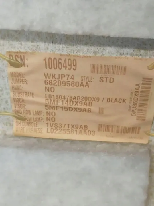 Jeep OE Schiebedach-Himmel OEM 68209580AA Schwarz image 7