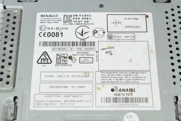 OEM 281158023R Radio Navigation för Renault Megane III image 3