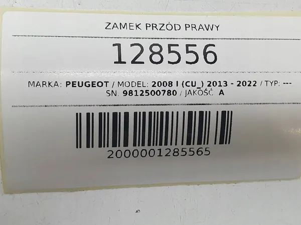 Höger Framdörrslås Peugeot 2008 I image 9