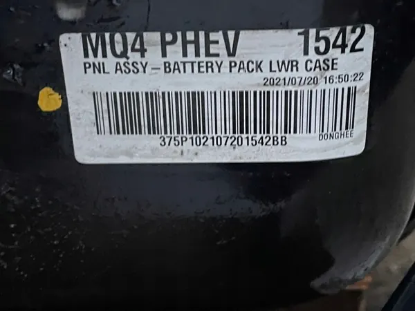 Kia Sorento IV PHEV Batteri OEM 37501-P4500 123Ah image 6