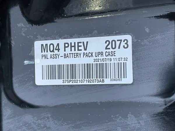 Kia Sorento IV PHEV Batteri OEM 37501-P4500 123Ah image 7