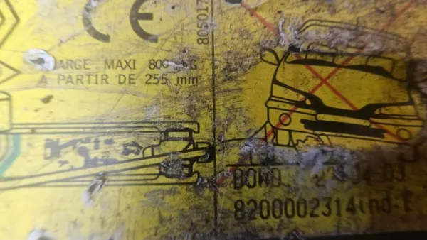 Radmutternschlüssel Renault Laguna 2 OEM 8200002314 image 6
