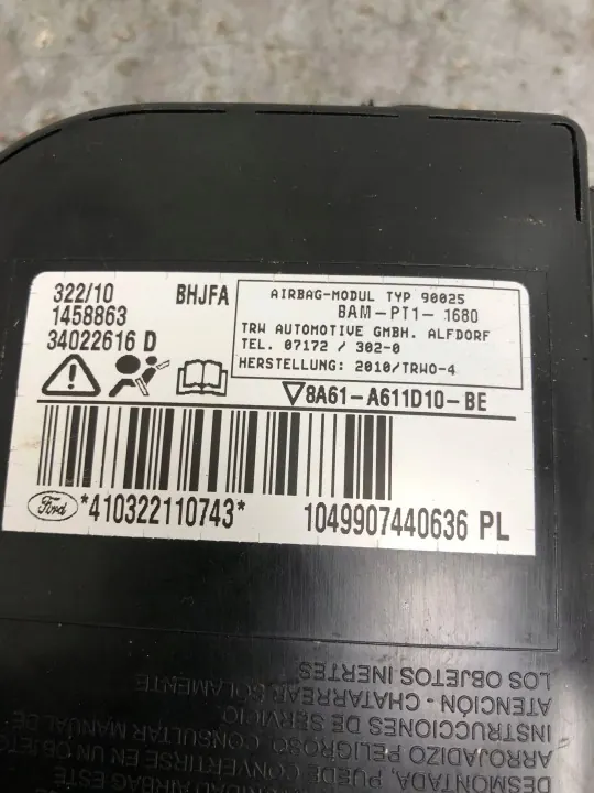 OEM 8A61A611D10BEBILI turvatyyny Ford Fiesta MK7 image 4