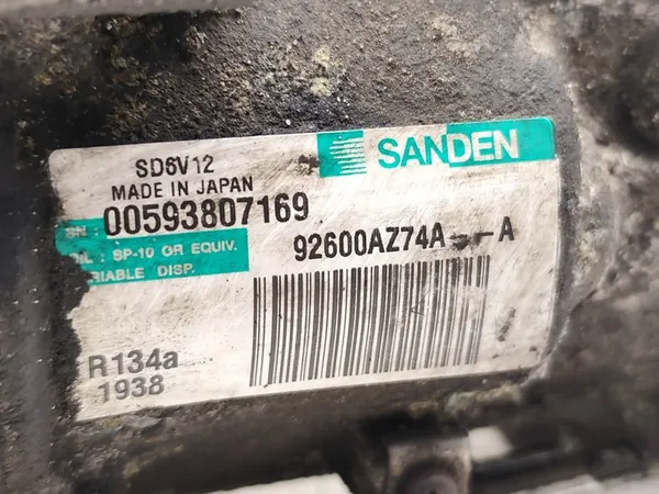 Compressore A/C Nissan Juke 1.5 dCi Diesel 2011 image 7