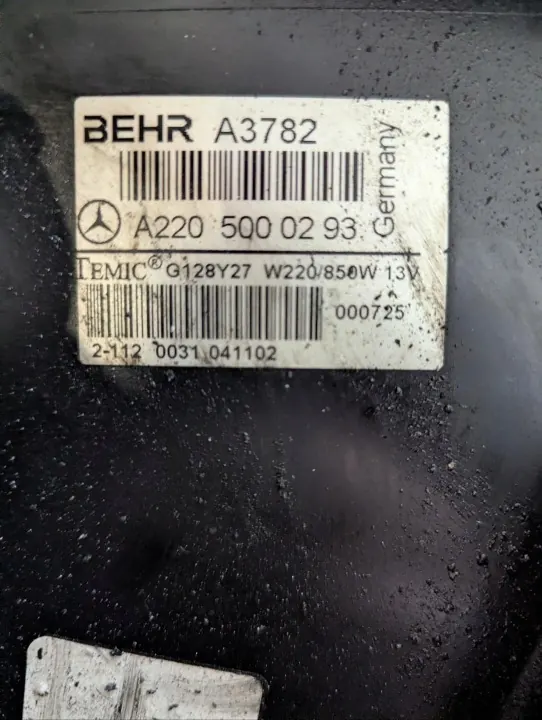 A/C-ventilator OEM A2205000293 voor Mercedes S W220 2002+ image 5
