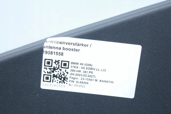 OEM 7441969 Kofferbakbekledingsset Zwart BMW X6 image 3