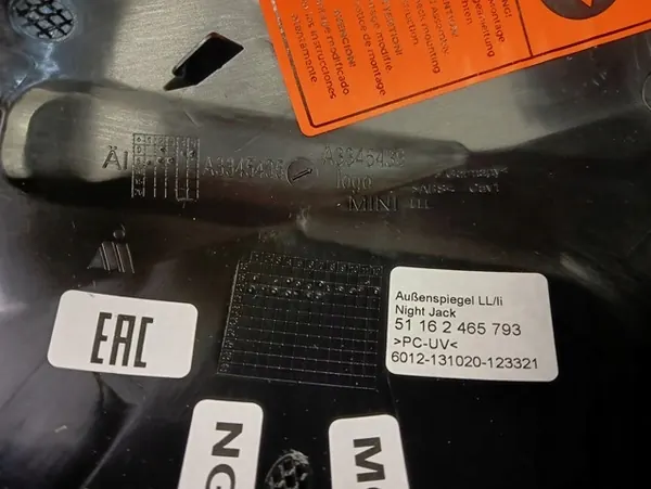 OEM 2465793 Rechter spiegelkap MINI F55 F56 F60 image 3