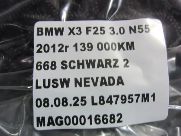 Red de maletero trasera BMW X3 F25 OEM 51477245211 Negra image 7