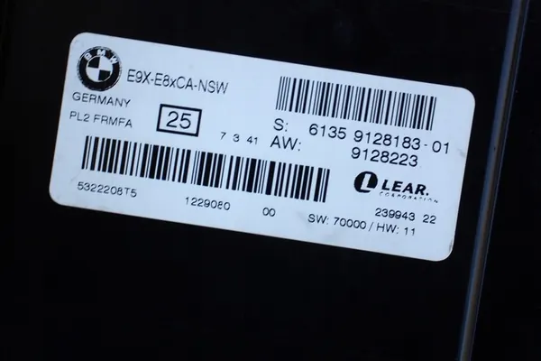 Módulo de controle de luz BMW e8x e9x x1 OEM 9128183 9128223 image 3