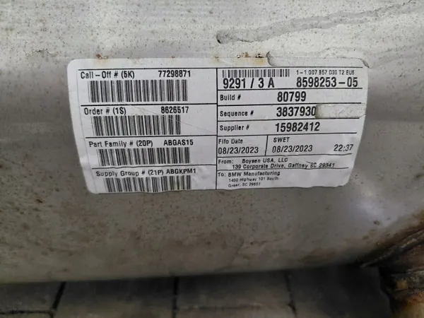 BMW X7 G07 Uitlaatdemper OEM 8470059 8470077 image 5