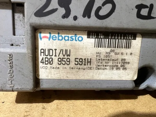 Motor de techo solar Audi A6 C6 OEM 4B0959591H image 6