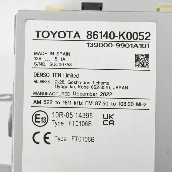 Pantalla de visualización OEM 86140-K0052 para Toyota Yaris IV image 6