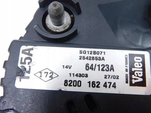 Vaihtovirtageneraattori Renault Scenic II 1.6 16V Valeo image 6