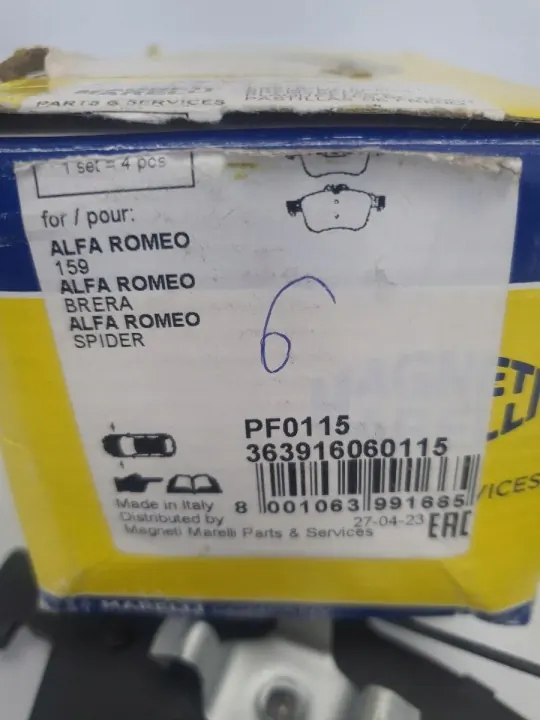 OEM PF0115 fram bromsbelägg för Alfa Romeo 159 image 4
