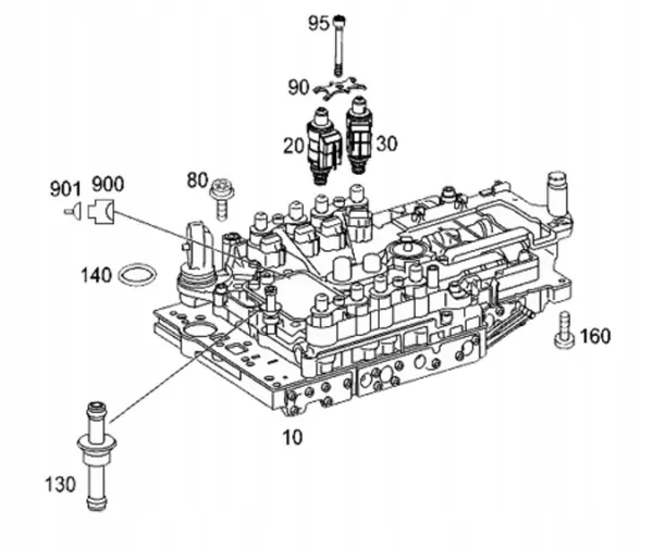Lock Up -sähkösylinteri Mercedes 7G-Tronic 722.9 image 3
