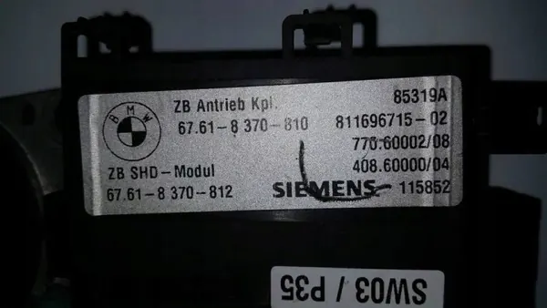 BMW Kattoikkumoottori OEM 8370810 5-sarja E39 image 6