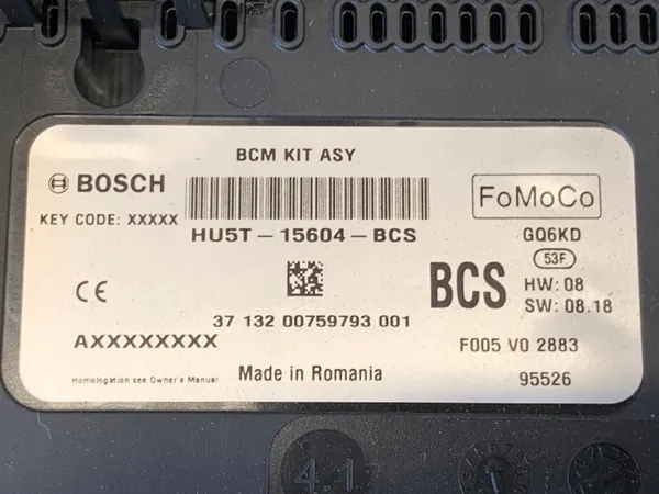 Module de confort Ford Ecosport HU5T-15604-BCS image 4