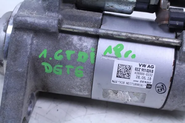Startmotor VW Touran 2017 1.6 TDI OEM 02Z911024B image 4