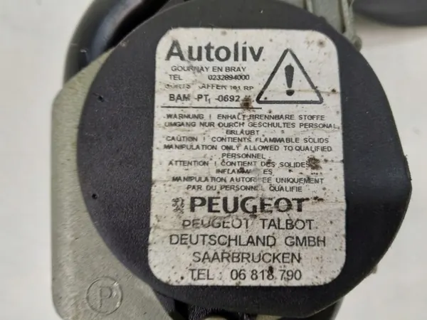 Turvavyö vasen etu OEM 1195649 Peugeot 508 I image 3