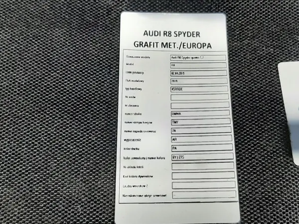 Audi R8 II Spyder Windschutzscheibe OEM 4S7862953 - Gebraucht image 5