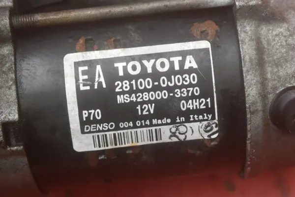 Startmotor OEM 28100-0J030 för Toyota Yaris 2 1.3 VVTi image 8