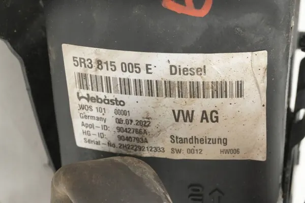 Webasto parkeringsvärme OEM 5R3815005E VW Caddy image 8