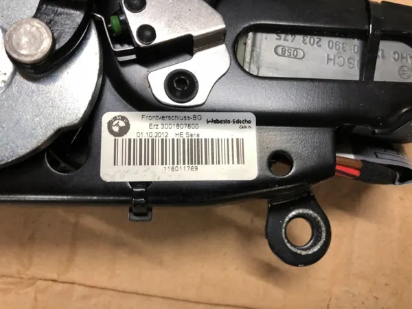 Mécanisme de verrouillage toit BMW Z4 E89 OEM 116011769 image 3