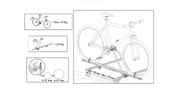 Dakfietsendrager Touring Line 65 OEM 7711421294 image 3