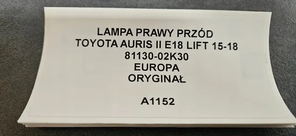 Faros Delantero Derecho Toyota Auris II Lift 15-18 OEM 81130-02K30 image 9