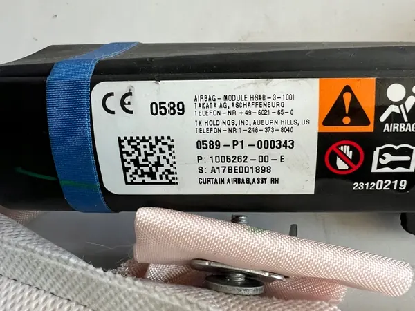 Rechte Airbagvorhang Tesla Model S 1005262-00-E image 2