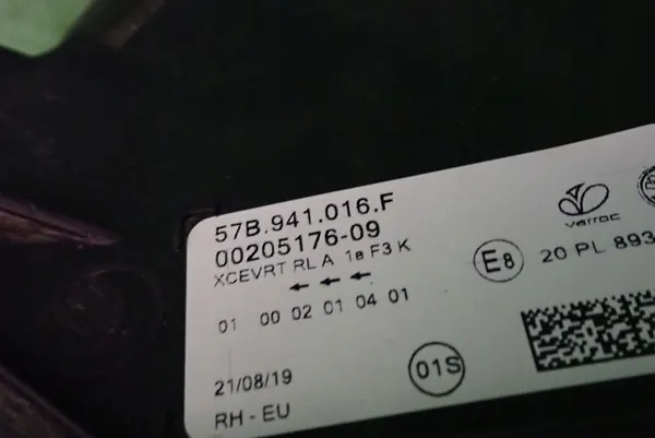 SKODA KAROQ FULL LED 16-21 Farol Direito OEM 57B941016F image 4