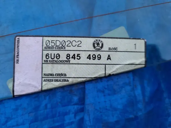 Skoda Felicia I achterklep ruit OEM 6U0845499A image 3