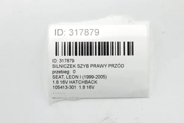 Motor de ventanilla delantero derecho OEM 105413-301 Seat Leon I image 8