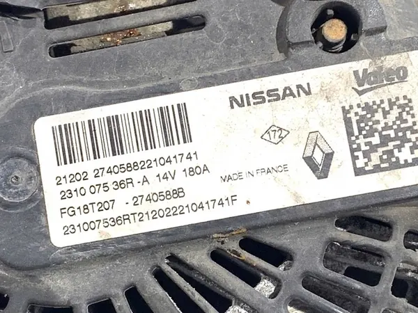 ALTERNATOR RENAULT KANGOO II 1.5 115HV 231007536R image 4