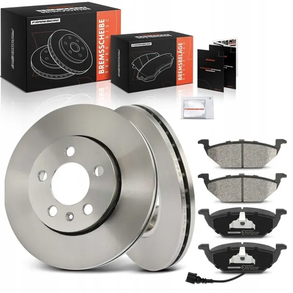 Kit disques et plaquettes OEM 249034 pour Audi Skoda VW image 2