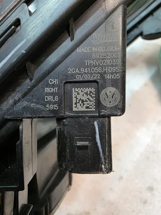 VW T-ROC LIFT Direito LED Halógeno DRL 2GA941056H image 5